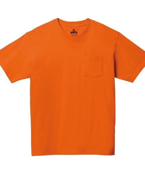Ol' Basics(オールベーシックス)の「Ol' Basics(オール・ベーシックス) 半袖Tシャツ イラスト ロゴ バックプリント ポケットTシャツ 半袖 トップス カットソー アメカジ カジュアル メンズ レディース ユニセックス(Tシャツ/カットソー・メンズ・ホワイト/ヘザーグレー/ブラック/オレンジ/アーミー・L/XL/M)」の6枚目の写真