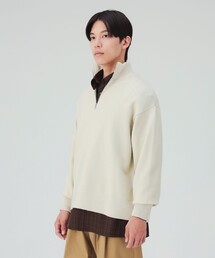 ハーフジップ ニット