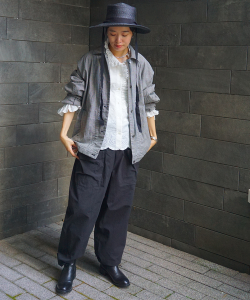 JOURNAL STANDARD LUXE(ジャーナルスタンダード ラックス)の「カットワークレース フリルブラウス(シャツ/ブラウス・レディース・ホワイト/ブラック・FREE)」の20枚目の写真