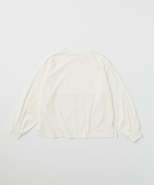 Aunely(オーネリー)の「【Aunely】シルケット袖ボリュームプルオーバー<YOSOOIシリーズ>(Tシャツ/カットソー・レディース・ネイビー/オフホワイト/ダークグレー/ブラック/グレイッシュベージュ・M/L)」の11枚目の写真