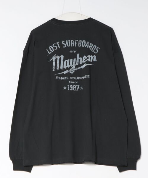 lost(ロスト)の「lost/ロスト BUILDERS LS TEE ロンT LM6F-2206(Tシャツ/カットソー・メンズ・ホワイト/レッド/ブラック・L/M/XL)」の4枚目の写真
