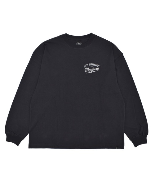 lost(ロスト)の「lost/ロスト BUILDERS LS TEE ロンT LM6F-2206(Tシャツ/カットソー・メンズ・ホワイト/レッド/ブラック・L/M/XL)」の2枚目の写真
