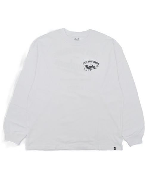 lost(ロスト)の「lost/ロスト BUILDERS LS TEE ロンT LM6F-2206(Tシャツ/カットソー・メンズ・ホワイト/レッド/ブラック・L/M/XL)」の12枚目の写真