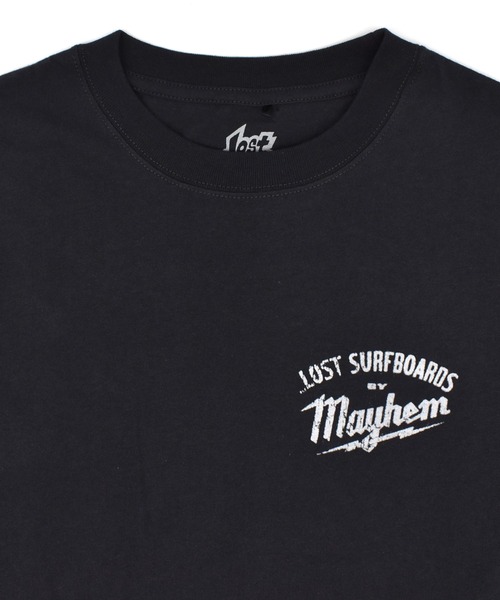 lost(ロスト)の「lost/ロスト BUILDERS LS TEE ロンT LM6F-2206(Tシャツ/カットソー・メンズ・ホワイト/レッド/ブラック・L/M/XL)」の7枚目の写真