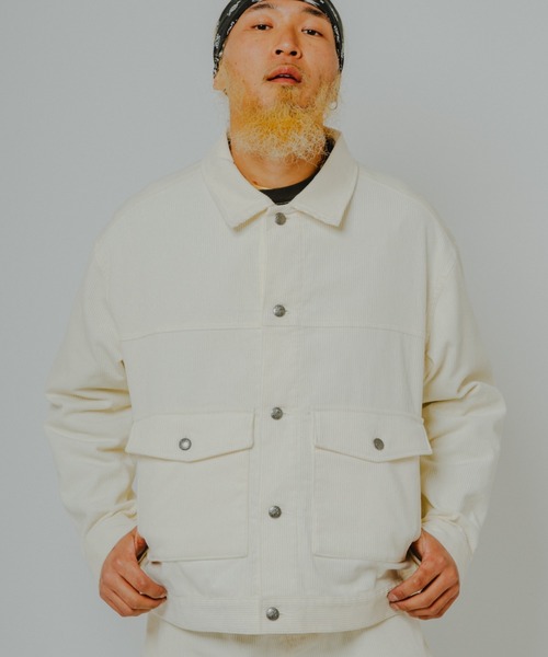 BIG MIKE(ビッグマイク)の「BIG MIKE ビッグマイク / 26秋冬新作 コーデュロイジャケット トラッカージャケット Gジャン型 ワークジャケット セットアップ対応 //// 102646750(ブルゾン・メンズ・オフホワイト/ブラック/ダークブラウン/ダークグリーン・LARGE/X-LARGE/MEDIUM)」の2枚目の写真