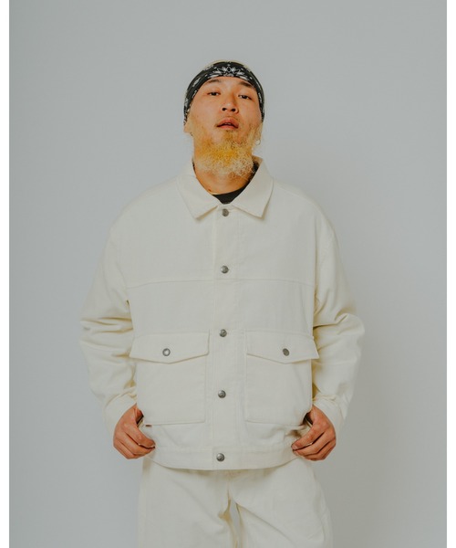BIG MIKE(ビッグマイク)の「BIG MIKE ビッグマイク / 26秋冬新作 コーデュロイジャケット トラッカージャケット Gジャン型 ワークジャケット セットアップ対応 //// 102646750(ブルゾン・メンズ・オフホワイト/ブラック/ダークブラウン/ダークグリーン・LARGE/X-LARGE/MEDIUM)」の11枚目の写真
