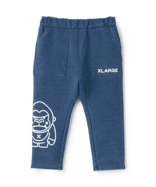 XLARGE KIDS(エクストララージキッズ)の「ファニーゴリラカットデニムパンツ(その他パンツ・キッズ・ブルー・90cm)」の1枚目の写真