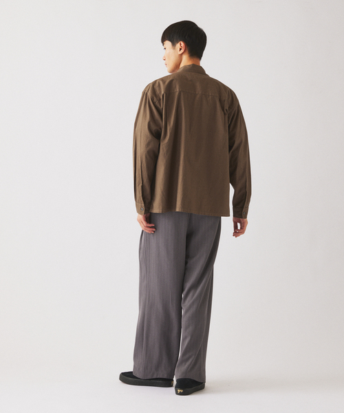 JOURNAL STANDARD relume(ジャーナルスタンダード レリューム)の「ヒールカット ルーズ ストライプ スラックス(スラックス・メンズ・グレー/ブラック/ネイビー・MEDIUM/SMALL/LARGE)」の17枚目の写真