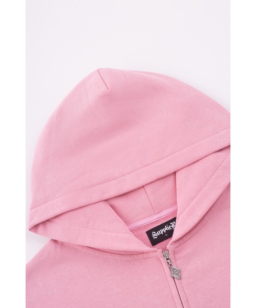 SUPPLIER(サプライヤー)の「ジップフーディ|Spray Cross Rhinestone Zip Hoodie|SUPPLIER(パーカー・メンズ・ブラック/ベージュ/ピンク・MEDIUM/LARGE/X-LARGE/SMALL)」の15枚目の写真