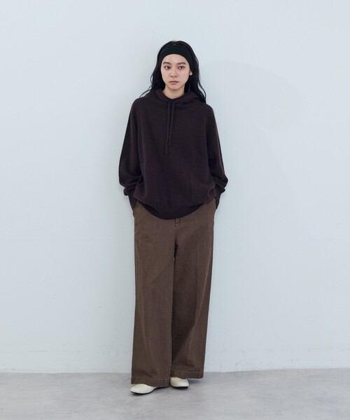 ADIEU TRISTESSE（アデュートリステス）の「ツイルストレートパンツ（スラックス・レディース・ブラウン/ブルー・38）」の13枚目の写真