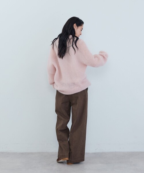 ADIEU TRISTESSE（アデュートリステス）の「ツイルストレートパンツ（スラックス・レディース・ブラウン/ブルー・38）」の18枚目の写真