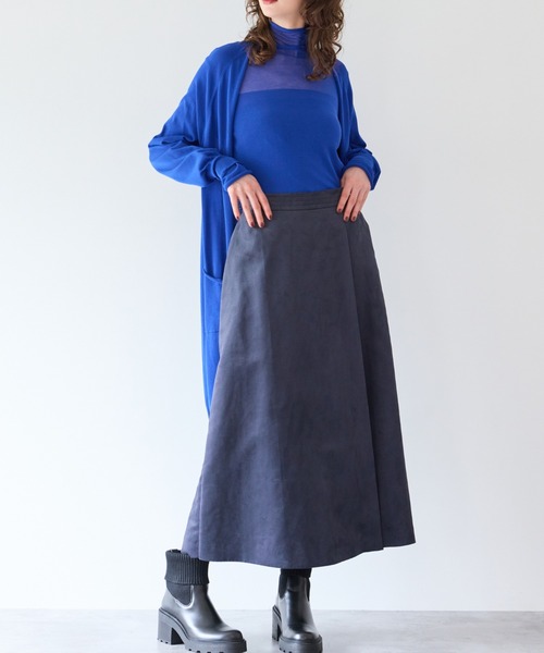 R-ISM（リズム）の「【セットアップ対応】スエードルックキュロットスカート（スカート・レディース・ネイビー/ベージュ・2/4）」の16枚目の写真