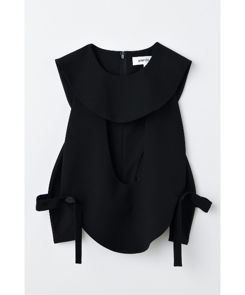 ENFOLD(エンフォルド)の「CHAIR PARTS(Tシャツ/カットソー・レディース・チャコールグレー/ブラック・38)」の10枚目の写真