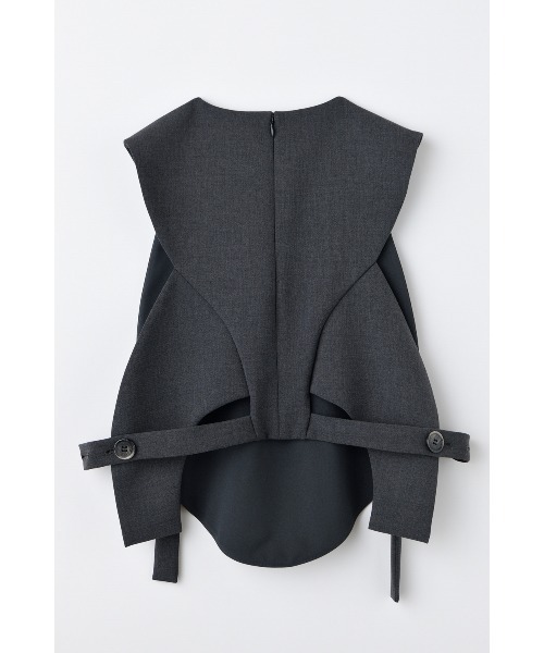 ENFOLD(エンフォルド)の「CHAIR PARTS(Tシャツ/カットソー・レディース・チャコールグレー/ブラック・38)」の13枚目の写真