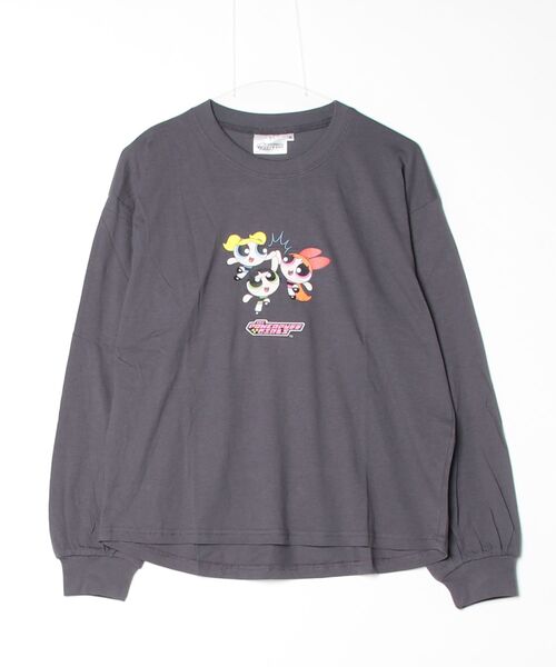 ARCADE(アーケード)の「THE POWERPUFF GIRLS パワーパフガールズ オーバーサイズ レディース 長袖 プリントTシャツ(Tシャツ/カットソー・レディース・チャコール/ブラック・L/M)」の10枚目の写真