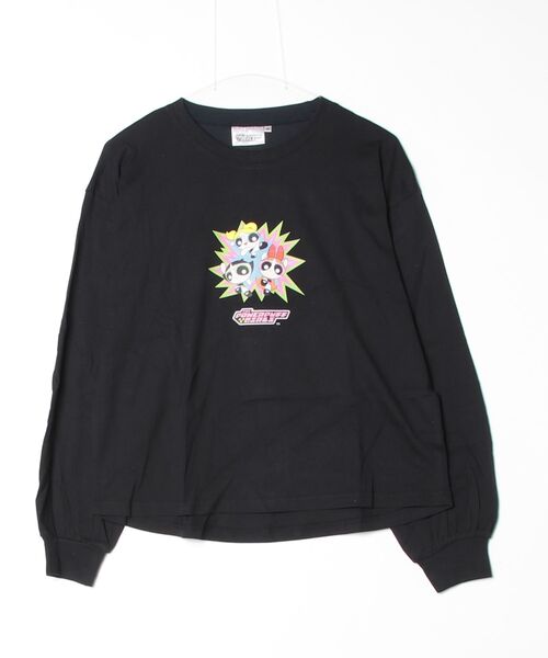ARCADE(アーケード)の「THE POWERPUFF GIRLS パワーパフガールズ オーバーサイズ レディース 長袖 プリントTシャツ(Tシャツ/カットソー・レディース・チャコール/ブラック・L/M)」の9枚目の写真