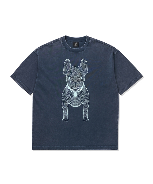 LIFE WORK(ライフワーク)の「ガーメントダイ ビッグラド 半袖Tシャツ(Tシャツ/カットソー・レディース・ライトピンク/カーキ/ブルー/ネイビー/グレー/チャコールグレー・X-SMALL/SMALL/MEDIUM/LARGE/X-LARGE)」の5枚目の写真