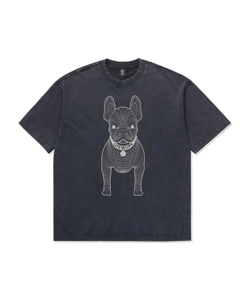 LIFE WORK(ライフワーク)の「ガーメントダイ ビッグラド 半袖Tシャツ(Tシャツ/カットソー・レディース・ライトピンク/カーキ/ブルー/ネイビー/グレー/チャコールグレー・X-SMALL/SMALL/MEDIUM/LARGE/X-LARGE)」の2枚目の写真