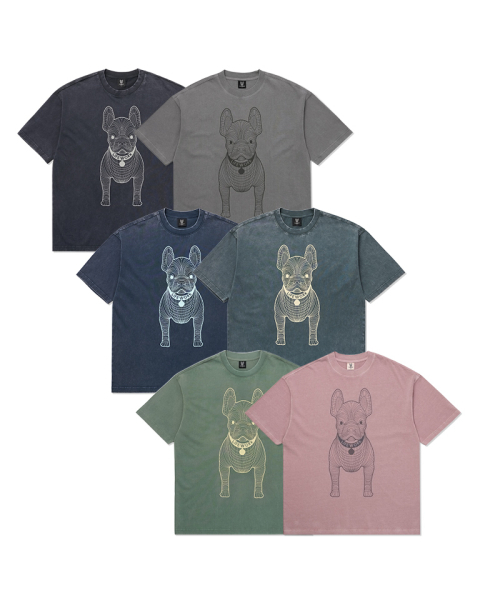 LIFE WORK(ライフワーク)の「ガーメントダイ ビッグラド 半袖Tシャツ(Tシャツ/カットソー・レディース・ライトピンク/カーキ/ブルー/ネイビー/グレー/チャコールグレー・X-SMALL/SMALL/MEDIUM/LARGE/X-LARGE)」の7枚目の写真