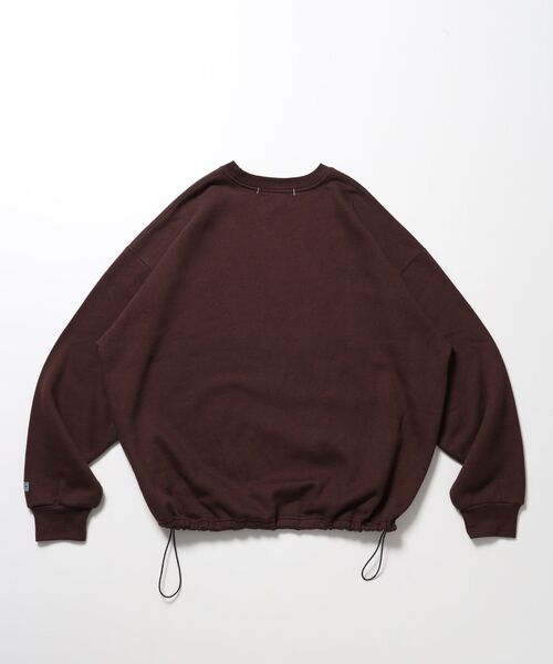 FFEIN(フェイン)の「【FFEIN(フェイン)】ヘビーウエイトクラシックロゴ刺繍ドローコードスウェット / クルーネック スウェット ドローコード ロゴ刺繍 ユニセックス(スウェット・メンズ・ブラック/ライトピンク/ダークブラウン/アッシュグレー/ダークネイビー/バーガンディー・SMALL/MEDIUM/LARGE)」の11枚目の写真