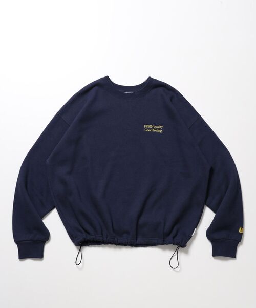 FFEIN(フェイン)の「【FFEIN(フェイン)】ヘビーウエイトクラシックロゴ刺繍ドローコードスウェット / クルーネック スウェット ドローコード ロゴ刺繍 ユニセックス(スウェット・メンズ・ブラック/ライトピンク/ダークブラウン/アッシュグレー/ダークネイビー/バーガンディー・SMALL/MEDIUM/LARGE)」の20枚目の写真
