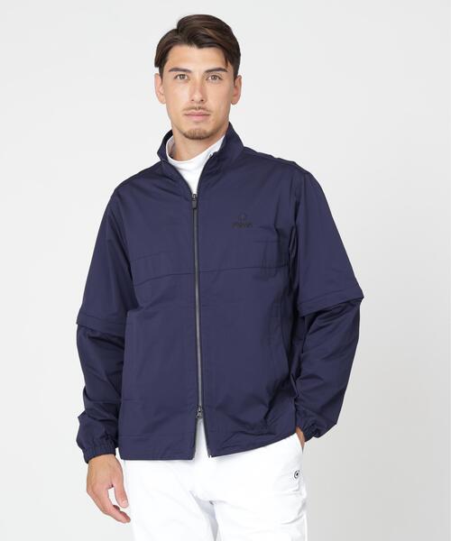 PING（ピン）の「【PING APPAREL】ストレッチハイゲージ天竺2WAYスタンドフルジップブルゾン (MENS)（ブルゾン・メンズ・ネイビー/グレー/ホワイト・L/S/LL1/LL/M）」の3枚目の写真