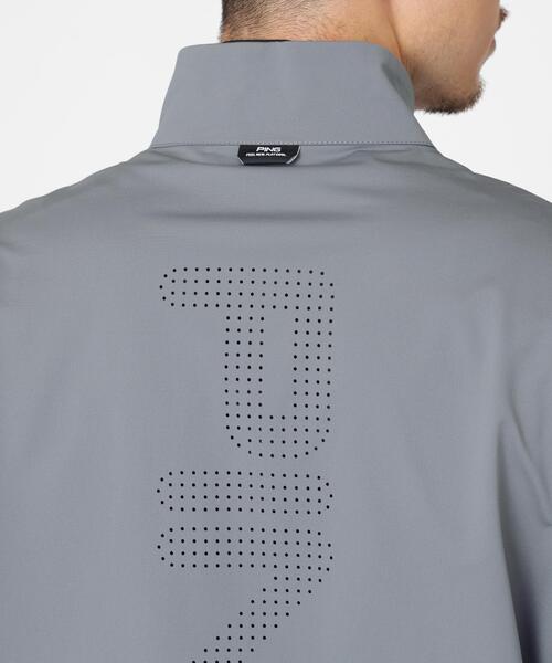 PING（ピン）の「【PING APPAREL】ストレッチハイゲージ天竺2WAYスタンドフルジップブルゾン (MENS)（ブルゾン・メンズ・ネイビー/グレー/ホワイト・L/S/LL1/LL/M）」の7枚目の写真