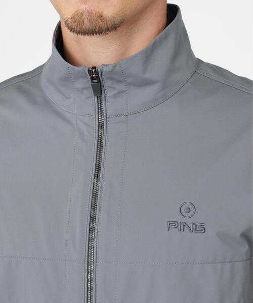 PING（ピン）の「【PING APPAREL】ストレッチハイゲージ天竺2WAYスタンドフルジップブルゾン (MENS)（ブルゾン・メンズ・ネイビー/グレー/ホワイト・L/S/LL1/LL/M）」の9枚目の写真