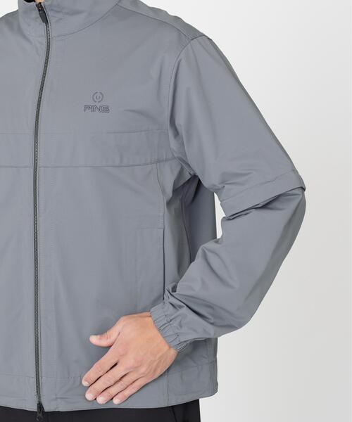PING（ピン）の「【PING APPAREL】ストレッチハイゲージ天竺2WAYスタンドフルジップブルゾン (MENS)（ブルゾン・メンズ・ネイビー/グレー/ホワイト・L/S/LL1/LL/M）」の10枚目の写真