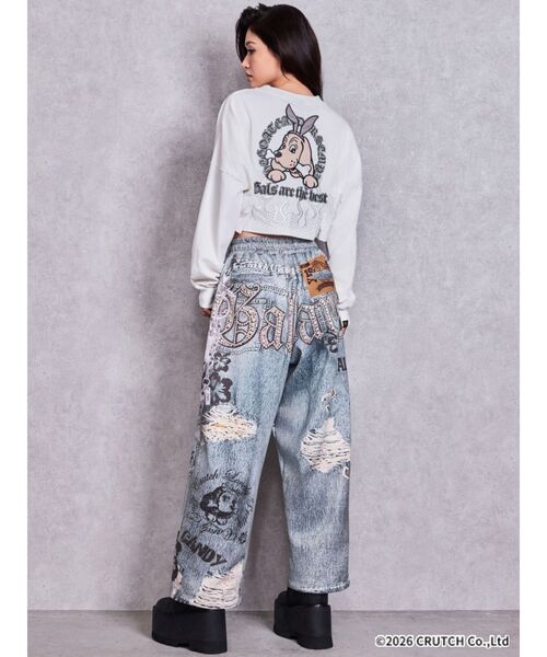 GYDA(ジェイダ)の「GYDA×GALFY GalDA graphic denim likeパンツ(その他パンツ・レディース・インディゴブルー・FREE)」の17枚目の写真