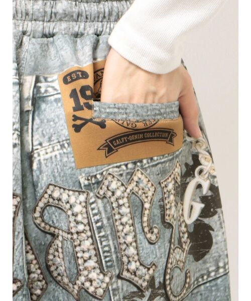 GYDA(ジェイダ)の「GYDA×GALFY GalDA graphic denim likeパンツ(その他パンツ・レディース・インディゴブルー・FREE)」の6枚目の写真