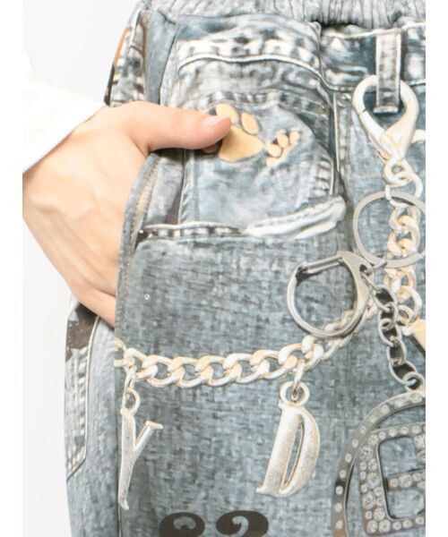 GYDA(ジェイダ)の「GYDA×GALFY GalDA graphic denim likeパンツ(その他パンツ・レディース・インディゴブルー・FREE)」の5枚目の写真