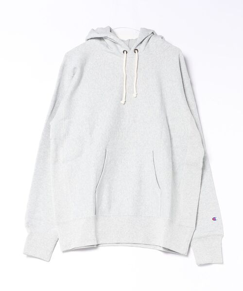 Champion(チャンピオン)の「【CHAMPION/チャンピオン】【コットン素材はアメリカ綿100%】REVERSE WEAVE リバースウィーブ 裏起毛フーデッドスウェットシャツ プルオーバーパーカー フーディ C3-Y132 サステナブルコットン エクスパンションガゼット タフ ネームタグ ユニセックス(パーカー・メンズ・ブラック/ダークネイビー/オフホワイト/グレー・XX-LARGE/LARGE/X-LARGE/MEDIUM)」の1枚目の写真