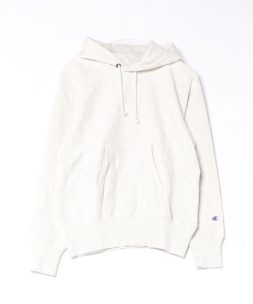 Champion(チャンピオン)の「【CHAMPION/チャンピオン】【コットン素材はアメリカ綿100%】REVERSE WEAVE リバースウィーブ 裏起毛フーデッドスウェットシャツ プルオーバーパーカー フーディ C3-Y132 サステナブルコットン エクスパンションガゼット タフ ネームタグ ユニセックス(パーカー・メンズ・ブラック/ダークネイビー/オフホワイト/グレー・XX-LARGE/LARGE/X-LARGE/MEDIUM)」の2枚目の写真