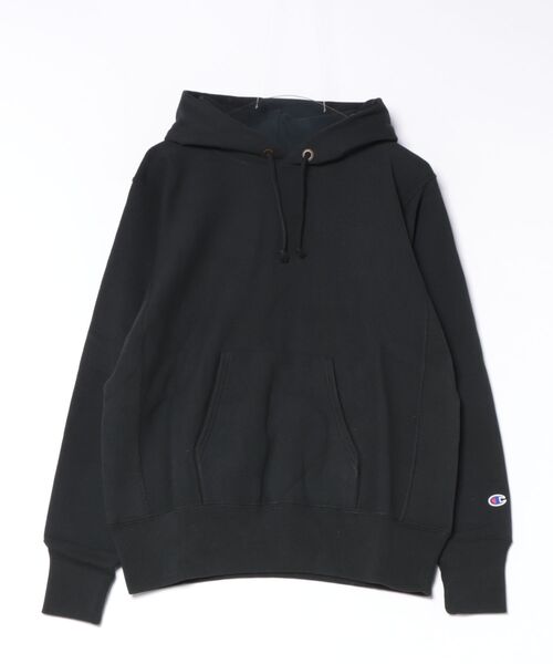 Champion(チャンピオン)の「【CHAMPION/チャンピオン】【コットン素材はアメリカ綿100%】REVERSE WEAVE リバースウィーブ 裏起毛フーデッドスウェットシャツ プルオーバーパーカー フーディ C3-Y132 サステナブルコットン エクスパンションガゼット タフ ネームタグ ユニセックス(パーカー・メンズ・ブラック/ダークネイビー/オフホワイト/グレー・XX-LARGE/LARGE/X-LARGE/MEDIUM)」の3枚目の写真