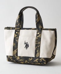 【U.S. POLO ASSN./ユーエスポロアッスン】【不動の人気を誇るキャンバストートバッグ】リバイバルトート Sサイズ 綿100% ミニトート キャンバス ロゴトートバッグ 天ファスナー 内ポケット USPA-1862