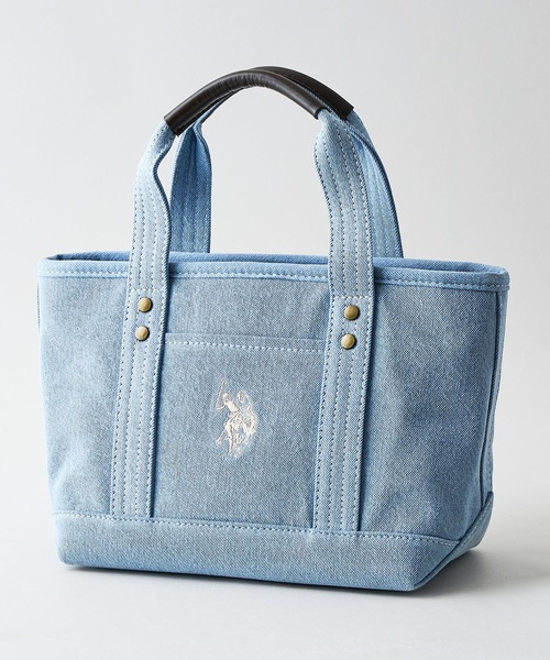 U.S. POLO ASSN.(ユーエスポロアッスン)の「【U.S. POLO ASSN./ユーエスポロアッスン】【不動の人気を誇るキャンバストートバッグ】リバイバルトート Sサイズ 綿100% ミニトート キャンバス ロゴトートバッグ 天ファスナー 内ポケット USPA-1862(トートバッグ・レディース・ブラウン/ホワイト/オフホワイト/ダークブルー/クリアブルー/グリーン/ブルー・FREE)」の7枚目の写真