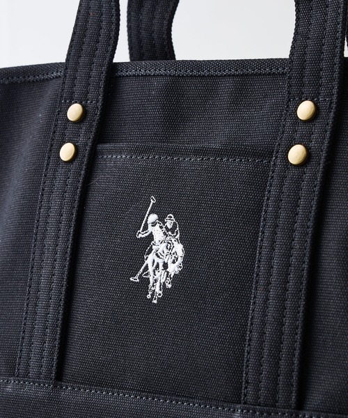U.S. POLO ASSN.(ユーエスポロアッスン)の「【U.S. POLO ASSN./ユーエスポロアッスン】【不動の人気を誇るキャンバストートバッグ】リバイバルトート Sサイズ 綿100% ミニトート キャンバス ロゴトートバッグ 天ファスナー 内ポケット USPA-1862(トートバッグ・レディース・ブラウン/ホワイト/オフホワイト/ダークブルー/クリアブルー/グリーン/ブルー・FREE)」の20枚目の写真