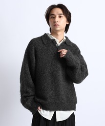 SHAGGY KNIT POLO/シャギーニットポロ