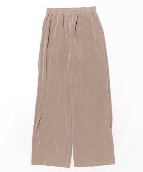 CLANE（クラネ）の「CLANE/クラネ/BRIGHT JERSEY PANTS（その他パンツ・レディース・ベージュ/ブラック/ピンク/アイボリー・1）」の4枚目の写真