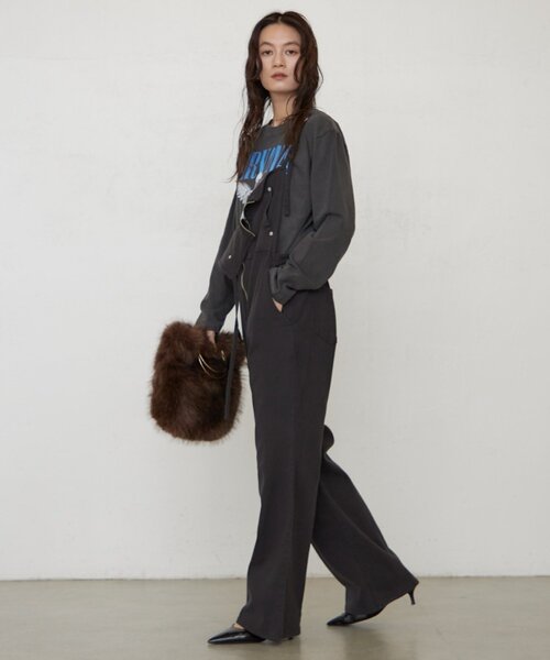 LOUNGEDRESS（ラウンジドレス）の「《ZOZO限定/名品》デニムオールインワン 秋服（つなぎ/オールインワン・レディース・ブルー/ブラック・36/38）」の7枚目の写真