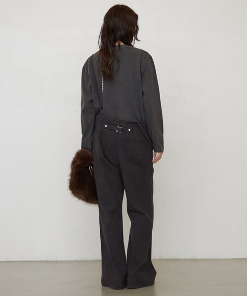 LOUNGEDRESS（ラウンジドレス）の「《ZOZO限定/名品》デニムオールインワン 秋服（つなぎ/オールインワン・レディース・ブルー/ブラック・36/38）」の9枚目の写真