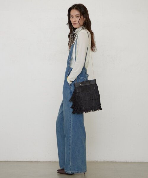 LOUNGEDRESS（ラウンジドレス）の「《ZOZO限定/名品》デニムオールインワン 秋服（つなぎ/オールインワン・レディース・ブルー/ブラック・36/38）」の14枚目の写真