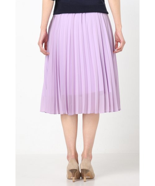 FIGARO Paris（フィガロパリ）の「シフォン プリーツスカート◆（スカート・レディース・パープル/ベージュ・38/36）」の5枚目の写真