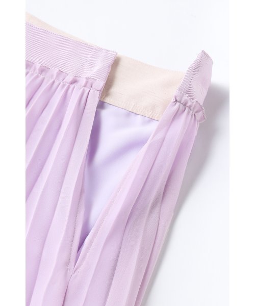 FIGARO Paris（フィガロパリ）の「シフォン プリーツスカート◆（スカート・レディース・パープル/ベージュ・38/36）」の8枚目の写真