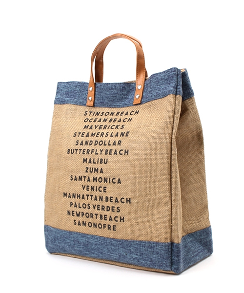 LBC（エルビーシー）の「ビーチネームトートバッグ（トートバッグ・レディース・ダークネイビー/ベージュ/ブルー・ONE SIZE）」の12枚目の写真