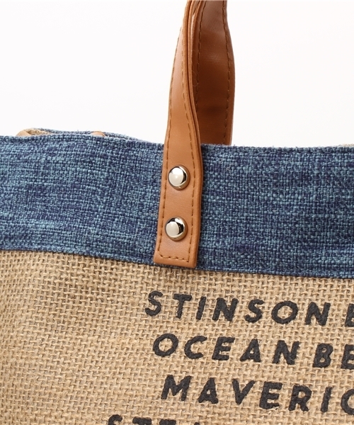 LBC（エルビーシー）の「ビーチネームトートバッグ（トートバッグ・レディース・ダークネイビー/ベージュ/ブルー・ONE SIZE）」の15枚目の写真