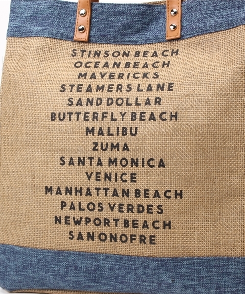 LBC（エルビーシー）の「ビーチネームトートバッグ（トートバッグ・レディース・ダークネイビー/ベージュ/ブルー・ONE SIZE）」の16枚目の写真