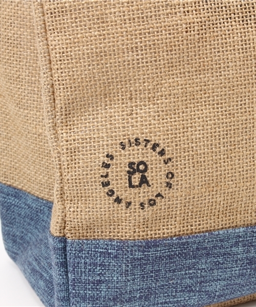 LBC（エルビーシー）の「ビーチネームトートバッグ（トートバッグ・レディース・ダークネイビー/ベージュ/ブルー・ONE SIZE）」の6枚目の写真