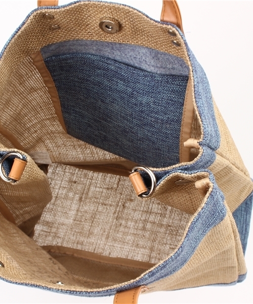 LBC（エルビーシー）の「ビーチネームトートバッグ（トートバッグ・レディース・ダークネイビー/ベージュ/ブルー・ONE SIZE）」の7枚目の写真